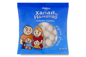Пельмени замороженные Семья Хапай и наминай Makey м/у 600г