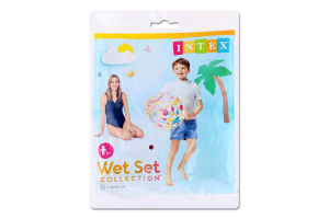 Мяч для детей от 3лет надувной №59040 d51см Wet set collection Intex 1шт