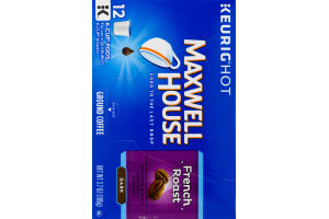 Maxwell House Cafe Collection Single Serve Cups Dark French Roast Coffee - 12 CT