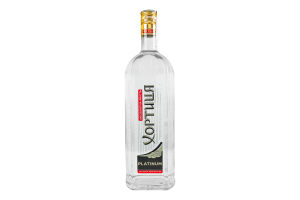 Водка 1л 40% Platinum Хортиця бут