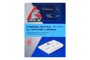Ловушка клеевая от тараканов и муравьев Irex 2шт