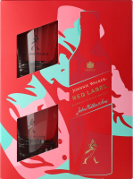 Набор Виски 0.7л 40% Red label + 2 стакана Johnnie Walker к/у 3шт