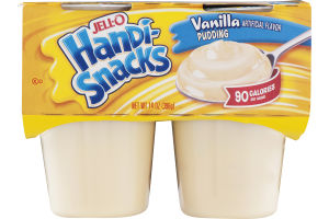 JELL-O Handi-Snacks Pudding Vanilla - 4 CT