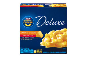 Kraft Macaroni & Cheese Dinner Deluxe Original Cheddar Family Size