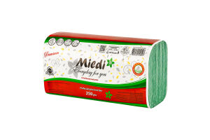Полотенца бумажные V-fold 23х25см Premium Mildi 250шт
