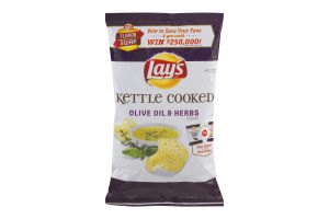 Lay's Kettle Cooked Potato Chips Olive Oil & Herbs