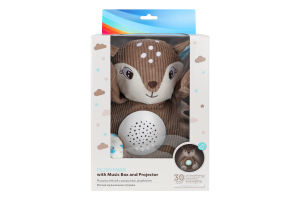 Іграшка плюшева Оленя музична з проєктором Канпол бейбіс