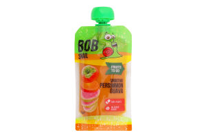 Пюре фруктовое пастеризованное Хурма-гуава Smoothie Bob Snail д/п 120г