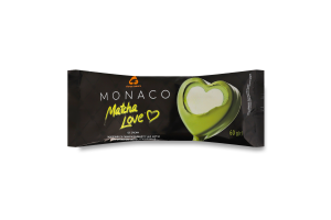 Морозиво зі смаком зеленого чаю матча та з ароматом Лате в кондитерській глазурі Matcha love Monaco Three bears м/у 60г