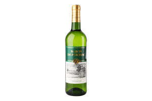 Вино 0.75л 11% белое сухое Baron de Perissac бут