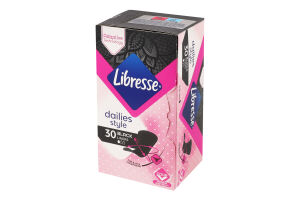 Прокладки ежедневные гигиенические Black Liners Libresse 30шт