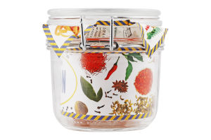 Банка зі скляною кришкою Econ round 350мл Uniglass 1шт