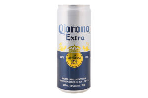 Пиво 0.33л 4.5% світле пастеризоване Corona Extra з/б