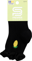 Носки детские в рубчик с рюшей и вышивкой Premier Socks 12-14