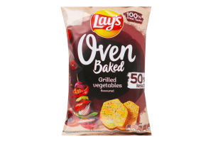 Чипсы картофельные запеченные со вкусом овощей гриль Oven Baked Lay's м/у 110г