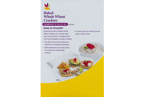 Ahold Baked Whole Wheat Crackers Rosemary & Olive Oil
