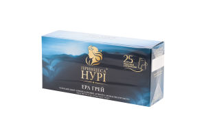 Чай чорний з ароматом бергамоту Ерл Грей Принцеса Нурі к/у 25х1.8г