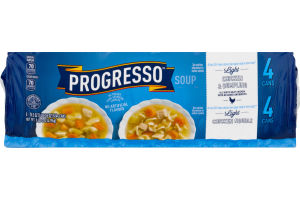 Progresso Soup Light Chicken & Dumpling, Light Chicken Noodle - 8 CT