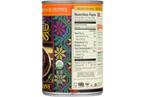 Amy's Organic Vegetarian Refried Black Beans Light In Sodium