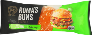 Булочка для бургера с кунжутом Hamburger Рома м/у 0.3кг