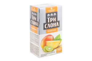 Чай черный байховый цейлонский мелкий Экзотика Три слона к/у 20х1.5г