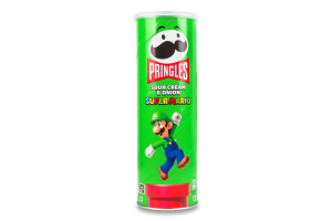Снек пікантний Pringles Super Mario смак смет-циб