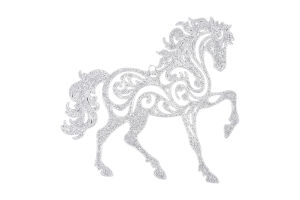 Прикраса новорічна Mislt Коник ажурний 2Д