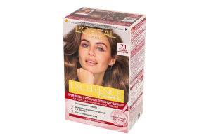Крем-фарба Екселенс Крем 7.1 русяво-попелястий Лореаль