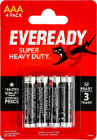 Батарейка AAA 1.5V R03 Super heavy duty Eveready 4шт