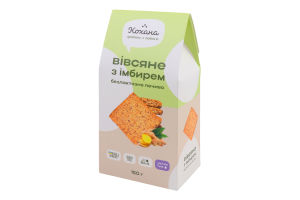 Печенье безлактозное Овсяное с имбирем Кохана к/у 150г