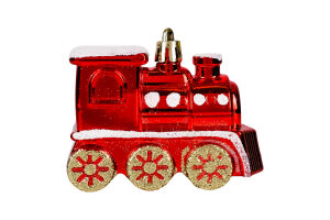 Підвіска новорічна Потяг пластик 8*6см