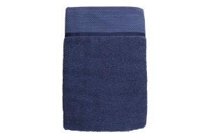 Рушник синій махровий 70*140см 360г/м2 Aisha