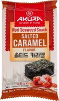 Нори снек Соленая карамель Akura м/у 4.5г