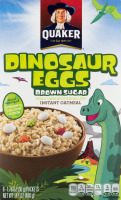 Quaker Dinosaur Eggs Brown Sugar Instant Oatmeal - 8 PK