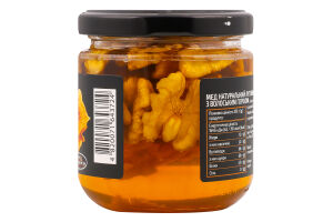 Мед натуральный цветочный луговой с грецким орехом Асканія с/б 250г