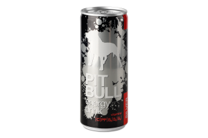Напиток энергетический безалкогольный сильногазированный Silver Pit Bull ж/б 250мл