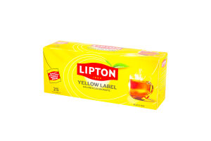 Чай Єлоу Лейбл чорний 25*2г Ліптон