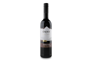 Вино 0.75л 13% червоне сухе Merlot Andes пл