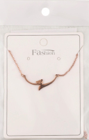 Ланцюжок жовтий метал з підвіскою 40см FHF1611