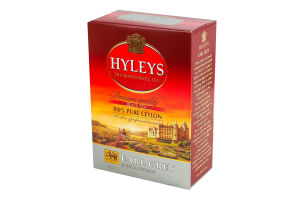 Чай чорний байховий цейлонський суцільнолистовий ароматизований бергамотом Ерл Грей Hyleys к/у 100г