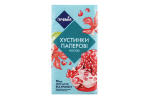Платочки носПремія бумажные без аромата 3-слойные