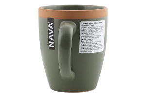 Кружка зеленая керамика 380мл №1455930 Афина Nava 1шт