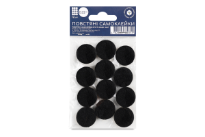 Підкладка д/меблів повстяна кругла самоклеюча 22мм 12шт МаксГруп