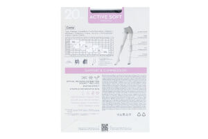 Колготки женские Conte elegant Active soft 20den 5 nero