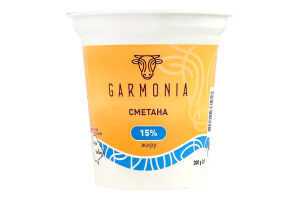 Сметана 15% Гармонія ст 300г