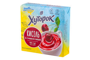 Кисіль зі смаком вишні Хуторок м/у 180г