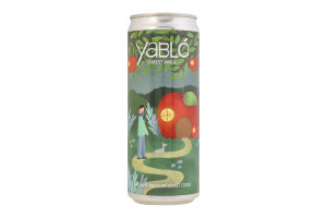 Сидр 0.33л 3.3% яблочный полусухой газированный Forest walk Yablo ж/б