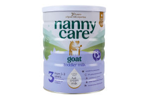 Напиток молочный для детей от 1 до 3лет на основе козьего молока №3 Nannycare ж/б 800г