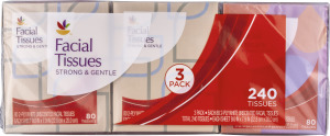 Ahold Facial Tissues Strong & Gentle - 3 CT