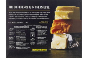 Cracker Barrel Macaroni & Cheese Dinner Sharp White Cheddar